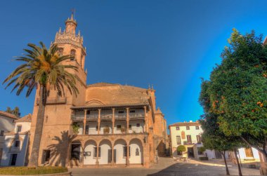 Landmarks in Ronda - the city is located on top of a mountain, Andalusia, Spain