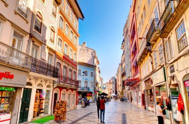 Coimbra, Portugal - July 2019 : Historical center in sunny weather