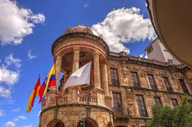 CUENCA, ECUADOR - April 2018: Historical landmarks view, HDR image