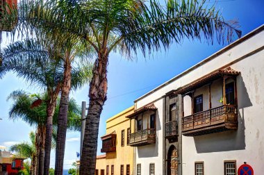 Santa Cruz de la Palma, Spain - March 2020 : Historical center in cloudy weather