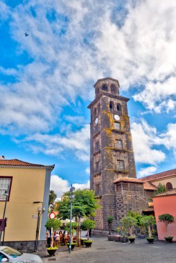 Santa Cruz de la Palma, Spain - March 2020 : Historical center in cloudy weather