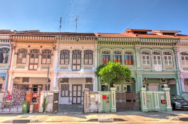 Singapore - March 2019 : Historical buildings in Joo Chiat Road