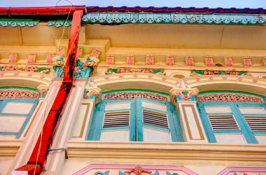 Singapore - March 2019 : Historical buildings in Joo Chiat Road