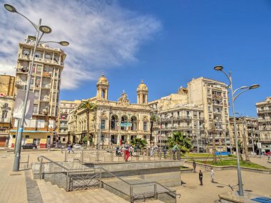 Oran, Algeria - March 2016 : Historical center in springtime 