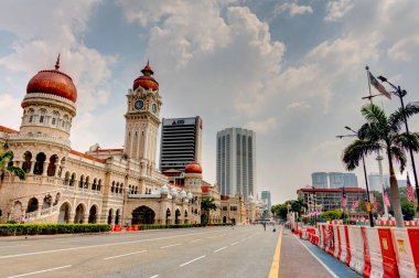 Kuala Lumpur, Malaysia - March 2019 : Historical center, HDR image