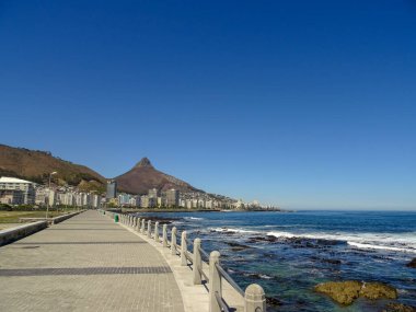 Cape Town, South Africa - January 2015 : Muizenberg Beach in summertime