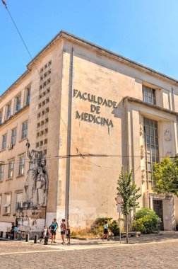 Coimbra, Portugal - July 2019 : Historical center in sunny weather