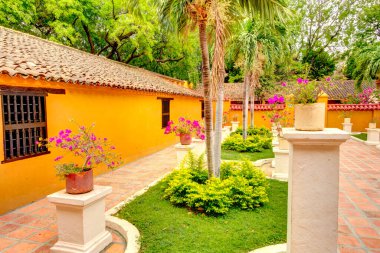 Santa Marta, Colombia - April 2019 : Quinta de San Pedro Alejandrino and Bolivar memorial