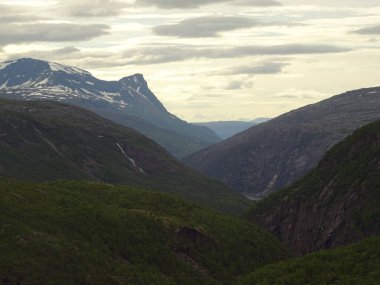 beautiful view of the landscape of Narvik, Arctic Norway