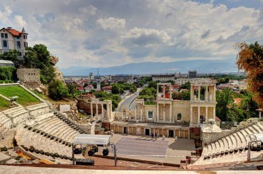 historical Plovdiv city in Bulgaria 