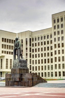 MINSK, BELARUS - SEPTEMBER 2017: City center in summertime