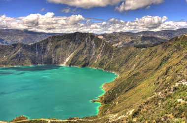 quilotoa krater Gölü, ecuador