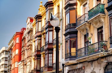 Gijon beautiful view, northern Spain, historical center