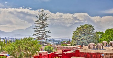 AREQUIPA, PERU - APRIL 2018 : Historical center in Arequipa
