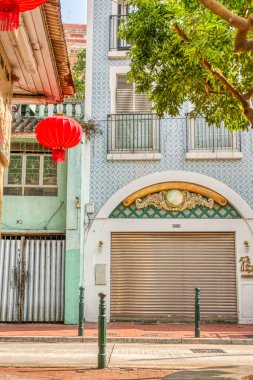 architecture details in Macau city center, HDR Image