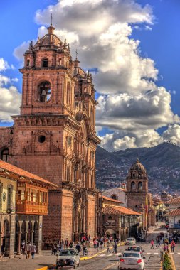 CUSCO, PERU - APRIL 2018: Historical center in sunny weather