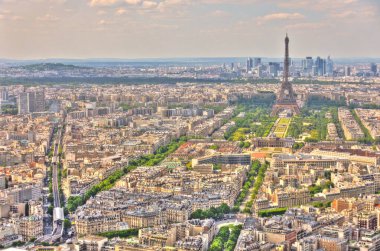 Paris landmarks from the Montparnasse Tower