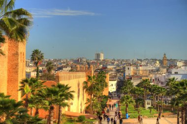 Rabat, Morocco - January 2015 : Historical center in wintertime