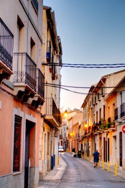 DENIA, SPAIN - SEPTEMBER 2019: Seaside resort in sunny weather