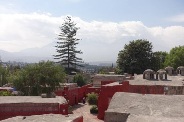AREQUIPA, PERU - APRIL 2018 : Historical center in Arequipa