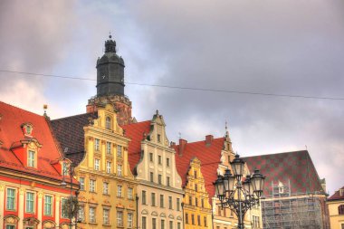 Wroclaw, Poland - August 2021 : Historical center in summertime