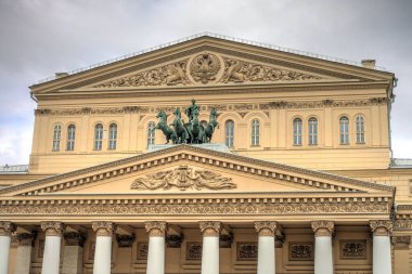 MOSCOW, RUSSIA - AUGUST 2018: Historical center in cloudy weather