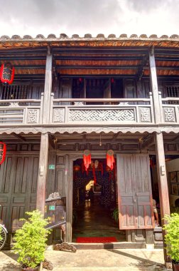 Hoi An, Vietnam - November 2018 : Historical center in autumn
