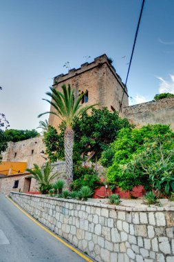 DENIA, SPAIN - SEPTEMBER 2019: Seaside resort in sunny weather