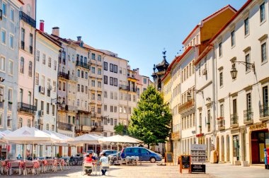 Coimbra, Portugal - July 2019 : Historical center in sunny weather