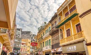 architecture details in Macau city center, HDR Image
