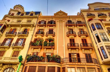 VALENCIA, SPAIN - JUNE 2017: City center in summertime