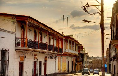 AREQUIPA, PERU - APRIL 2018 : Historical center in Arequipa