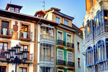 OVIEDO, SPAIN - JULY 2018 : Historical center in sunny weather