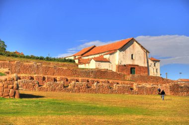 CUSCO, PERU - APRIL 2018: Historical center in sunny weather, HDR Image