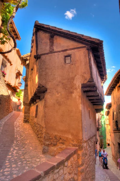 Albarracin Spain June 2019 Historical Center Sunny Weather Hdr Image — Zdjęcie stockowe