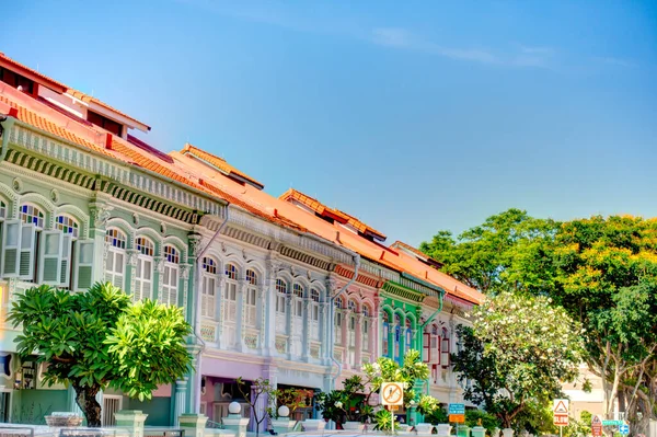 Singapore March 2019 Historical Buildings Joo Chiat Road — Foto Stock