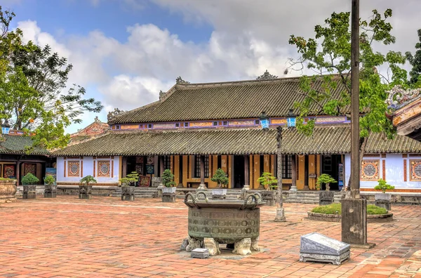 Hue Vietnam November 2020 Citadel Cloudy Weather Hdr Image — Fotografia de Stock