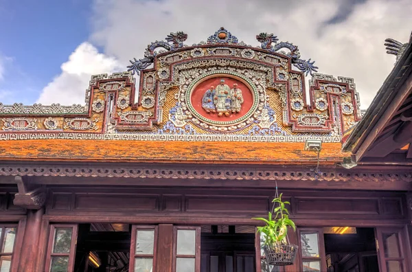 Hue Vietnam November 2020 Citadel Cloudy Weather Hdr Image — 스톡 사진