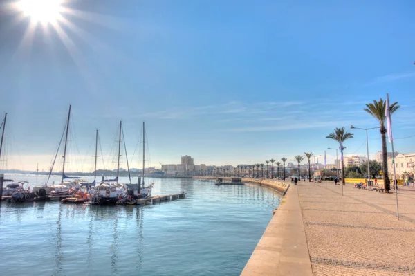 Faro Portugal January 2019 Historical Center Sunny Weather Hdr Image — Stockfoto