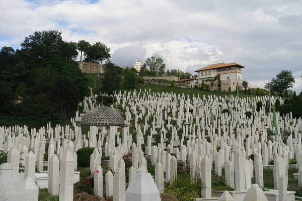 View Cemetery Sarajevo — Stock Photo, Image