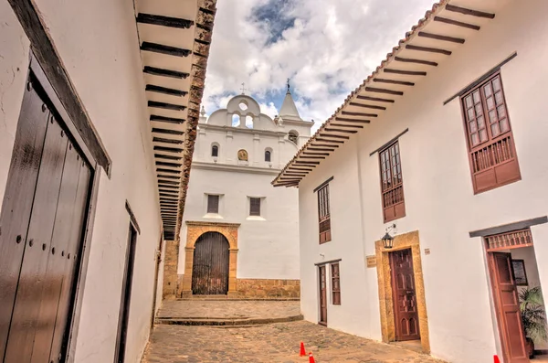 Villa Leyva Colombia April 2019 Historical Center Cloudy Weather — 스톡 사진