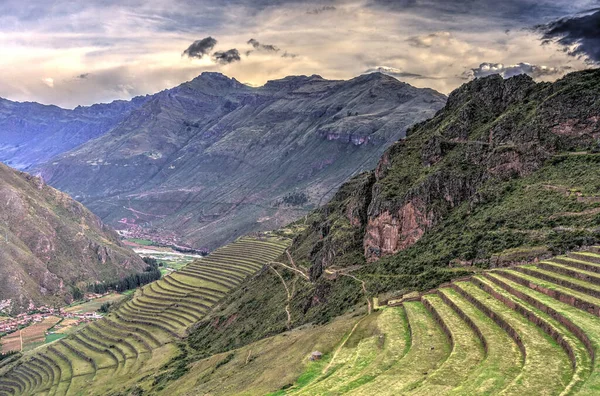 Pisaq Inca Site Peru — Fotografia de Stock
