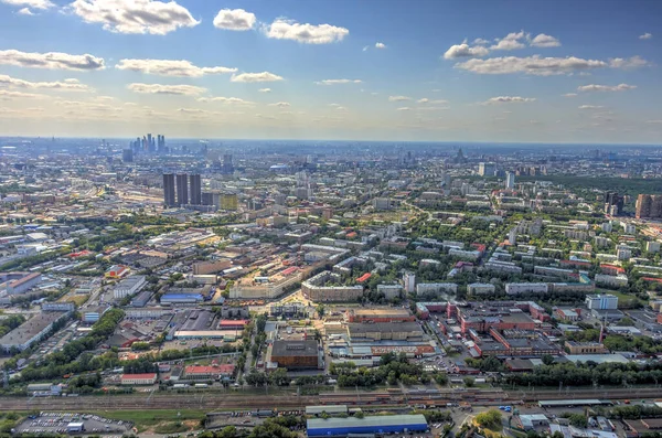Αστικό Τοπίο Της Μόσχας Από Ψηλά — Φωτογραφία Αρχείου
