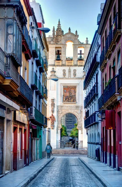 Sevilla Spain January 2019 Historical Center Sunny Weather —  Fotos de Stock