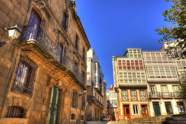 Beautiful Architecture Old Town Coruna Galicia Spain — Stock Fotó