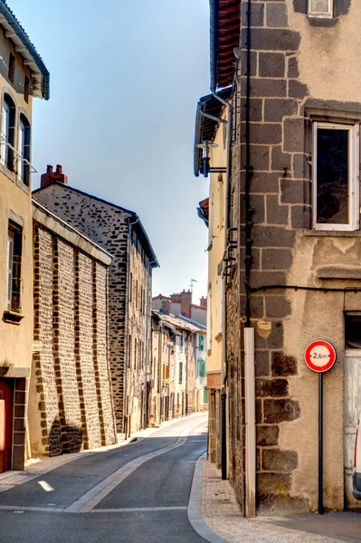 Αρχιτεκτονική Στην Περιοχή Auvergne Γαλλία — Φωτογραφία Αρχείου