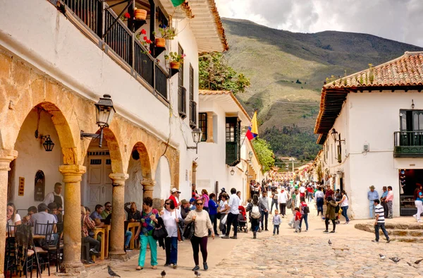 Villa Leyva Colombia April 2019 Historical Center Cloudy Weather — Stock Photo, Image