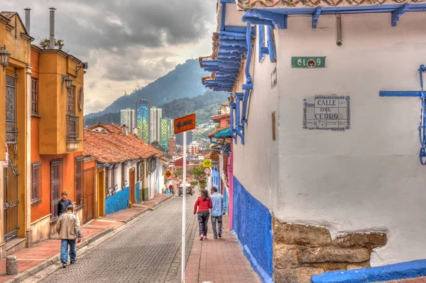 Bogota, Colombia - April 2019 : Historical center in cloudy weather