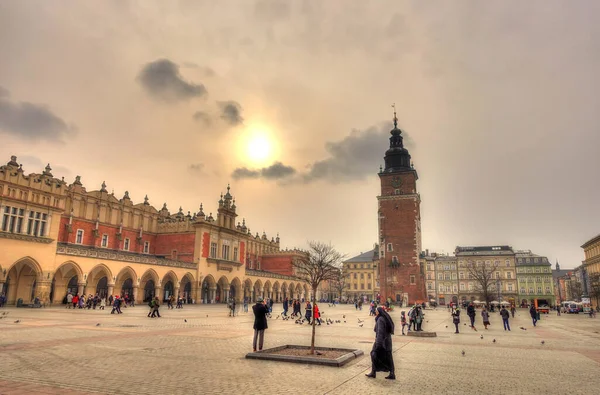 Krakow Poland August 2021 Old Town Cloudy Weather — Photo