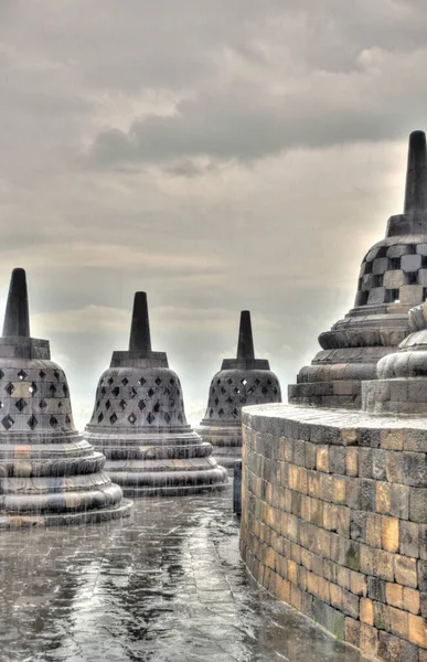 Templo Borobudur Java Indonésia — Fotografia de Stock